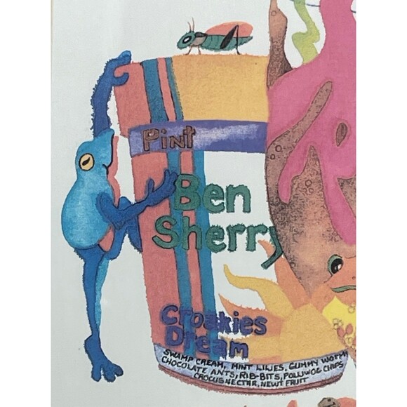 Adorable Hand Painted Watercolor Frogs Framed & Matted by Sherry Tolman Print - Picture 4 of 11